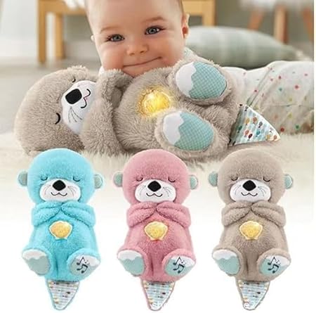 Teddy Bear Sleep Buddy - Breathing Movements & Music, Plush Slumber Teddy Cuddle Toy for Babies with Light/Soft Toys for Kids